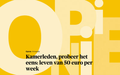 Kamerleden, probeer het eens: leven van 50 euro per week